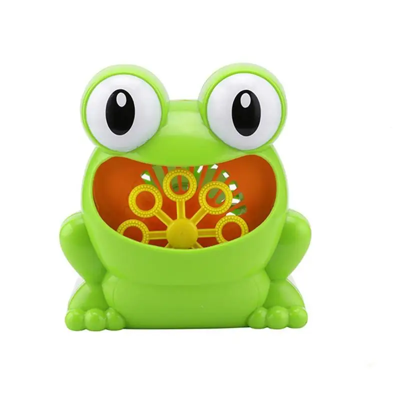 Green Cute Frog Automatic Bubble Machine Blower Maker Kids Children Indoor Outdoor Summer Parties Toys CAS9330A Green Cute Frog Automatic Bubble Machine Blower Maker Kids Children Indoor Outdoor Summer Parties Toys CAS9330A