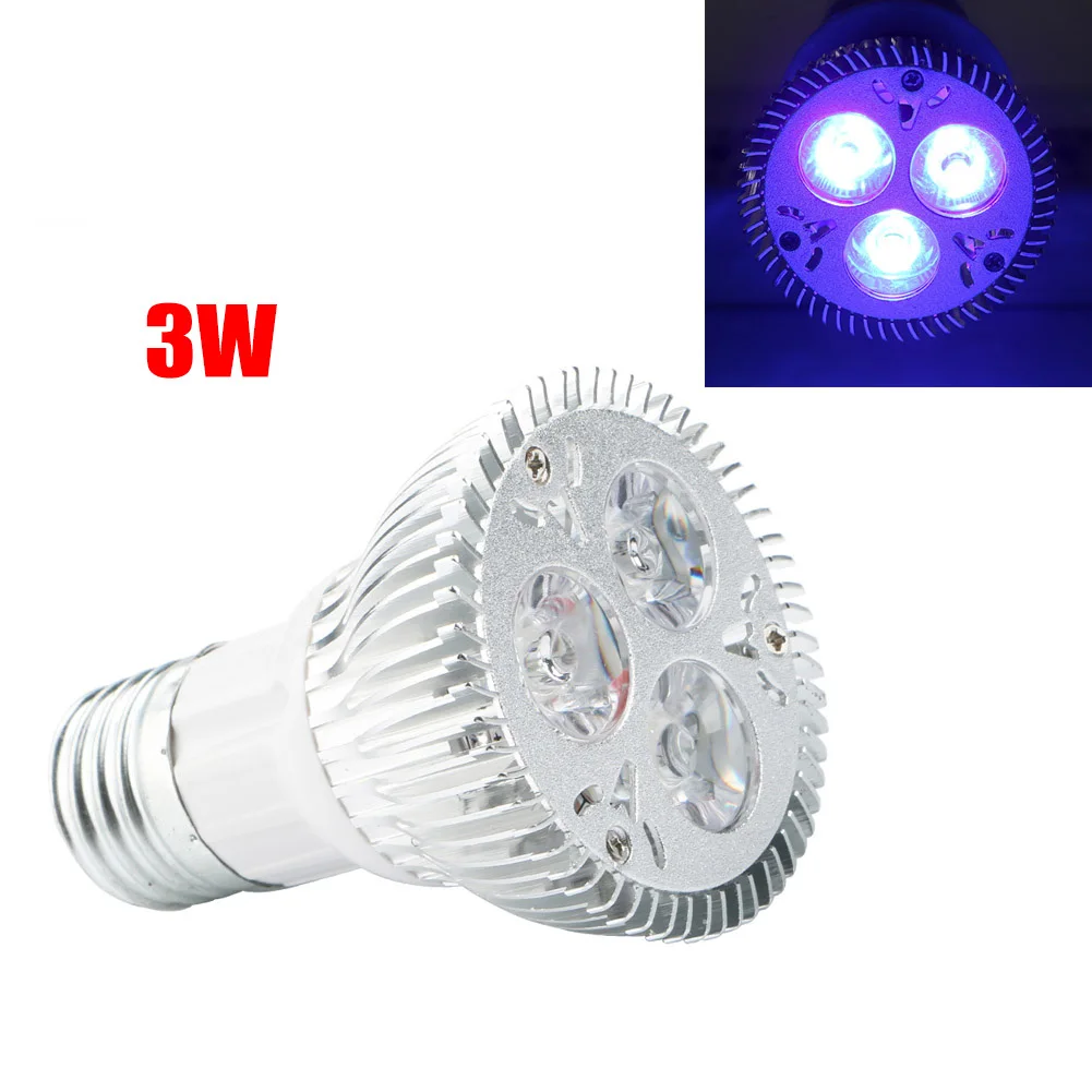 1Pc AC 85 265V E27 UV LED Light Bulb Energy Saving Ultraviolet Purple