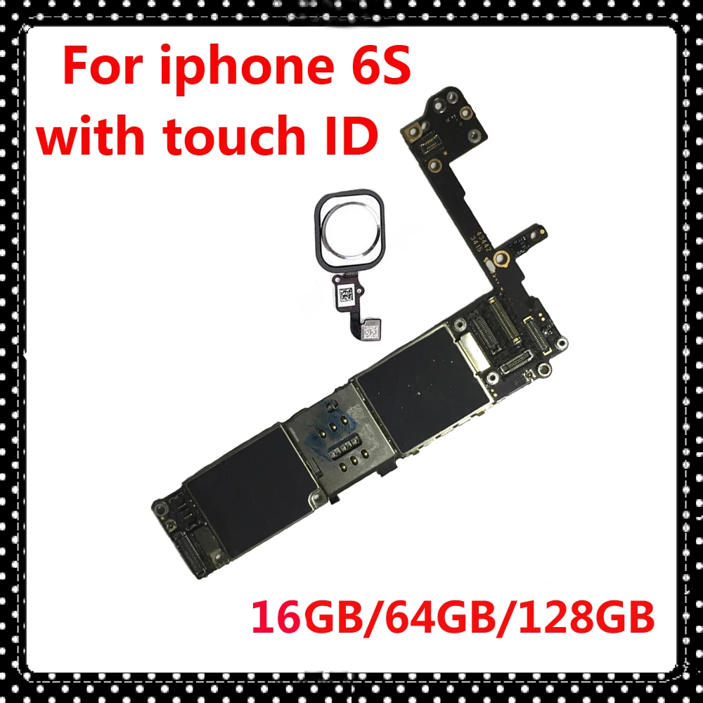 for iphone 6S 6 S original unlocked motherboard with touch