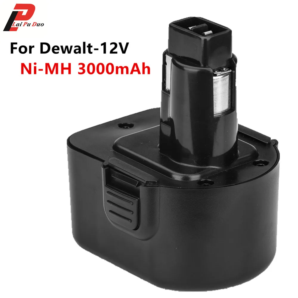 

12V 3000mAh Ni-MH Rechargeable Power Tools Replacement Battery for Dewalt DE9071 DE9074 DE9075 DC9071 DE9037 DE9501 Drill