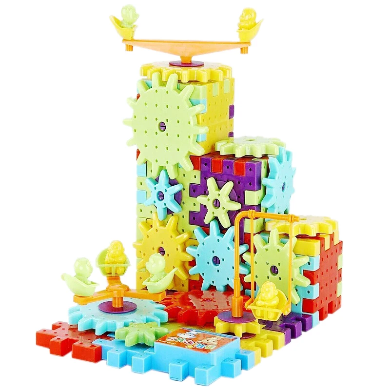 

81 Pcs Of Electric Gear 3d Puzzle Building Kit Gear Snowflake Blocks Educational Toys Children's Construction Toys With Box Pa