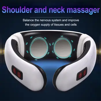 

Electric Pulse Neck Massager Cervical Vertebra Impulse Massage Physiotherapeutic Acupuncture Magnetic Therapy Relief Pain Tool