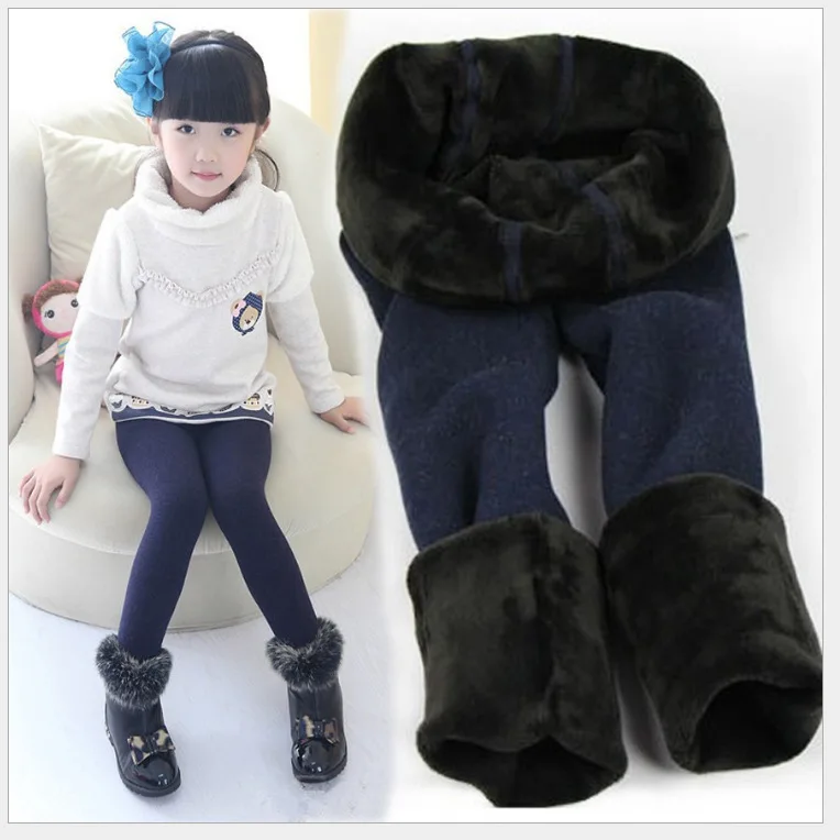 

Grils Leggings 2019 Autumn Winter Children Striped Pants For KIds Thick Warm Elastic Waist Cotton Leggings Girl Pants Trousers
