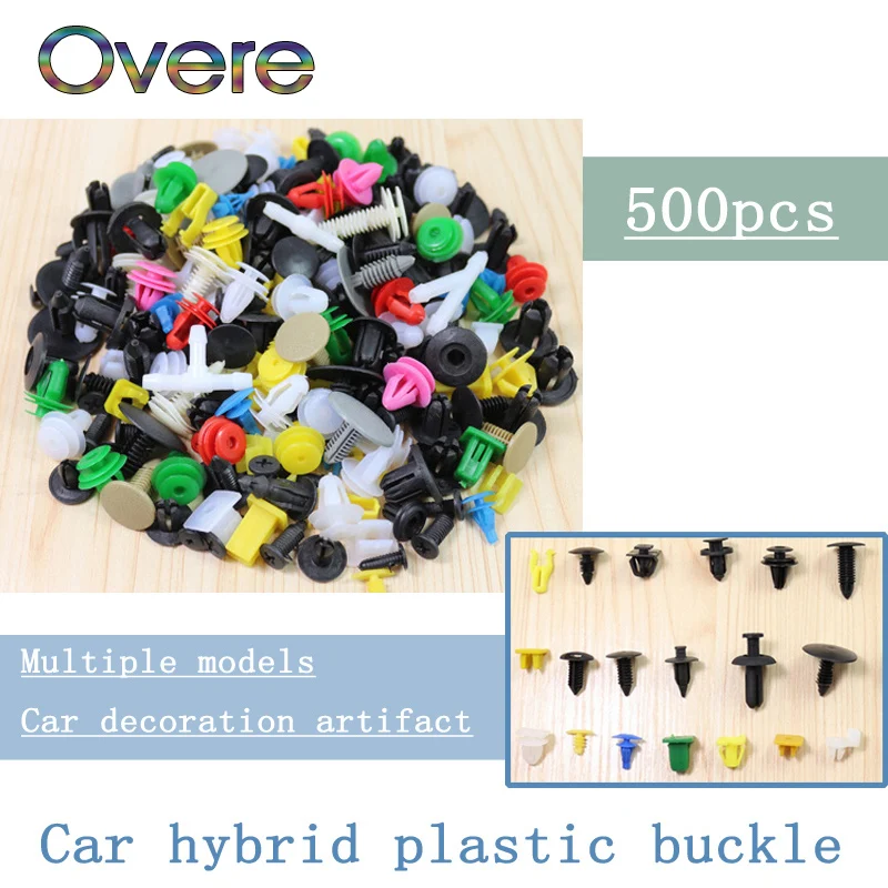 

Overe 500pcs/set Mixed Auto Car Door Bumper Fender Rivet Fastener For Mercedes W205 W203 Volvo XC90 S60 XC60 V40 Alfa Romeo 159