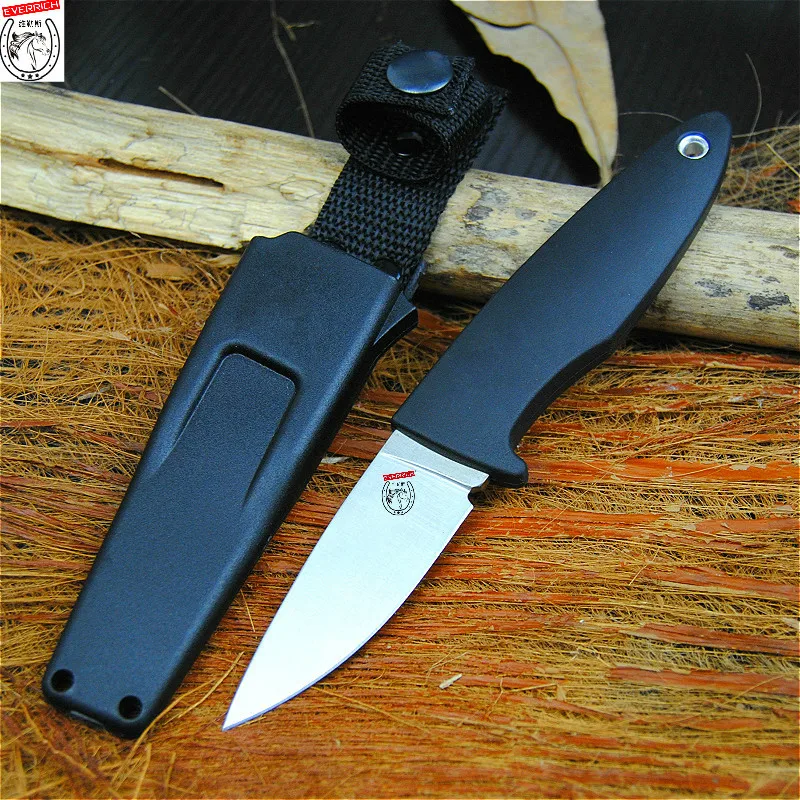 

EVERRICH Fixed Blade Knife Steel Fiberglass Handle ABS Sheath Hunting Knife Survival Camping Knives Outdoor tool Dropship