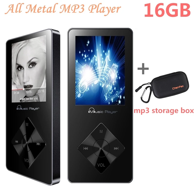MP3 Player 16GB Built-in Speaker with FM Radio,Voice Recorder,E-Book High Quality Walkman + a Suitable MP3 Player Case/Cover