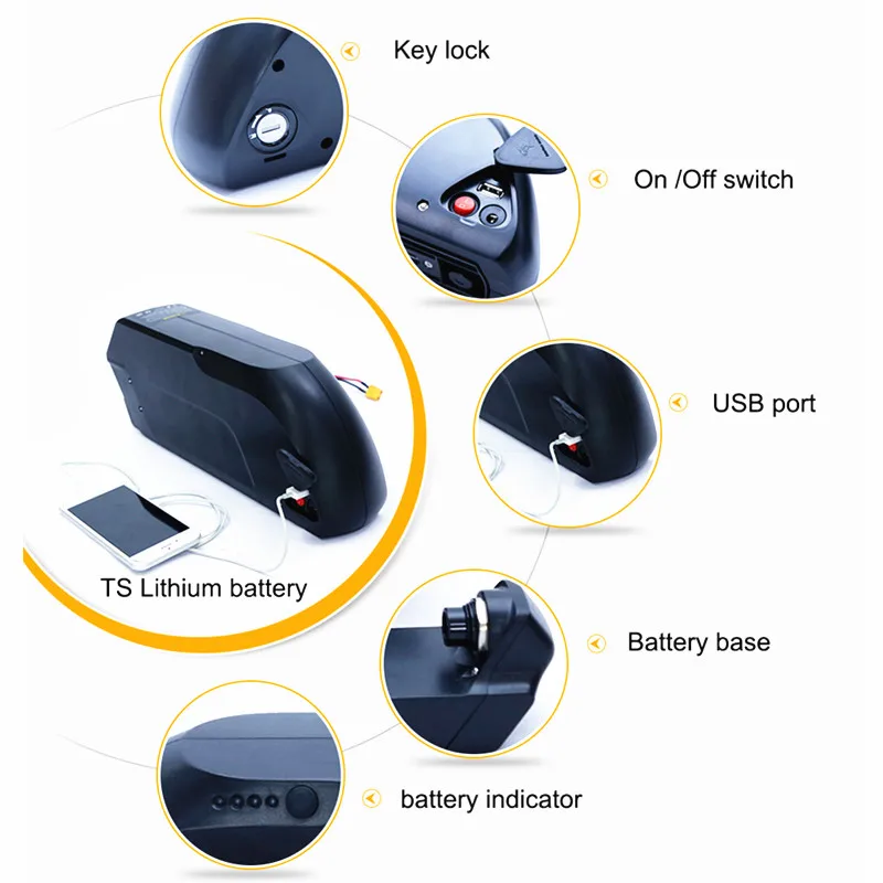 Excellent Electric Bicycle 48V 16AH LG 18650 Cell Tigher Shark Electric Bike Ebike lithium ion battery With 2A Charger 3 Excellent Electric Bicycle 48V 16AH LG 18650 Cell Tigher Shark Electric Bike Ebike lithium ion battery With 2A Charger 3