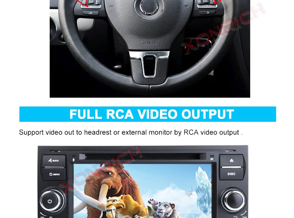 Cheap Autoradio Double Din Android Car DVD GPS Player for FORD Focus II C-Max S-Max Galaxy Fusion Transit Multimedia Stereo Navi DSP 16