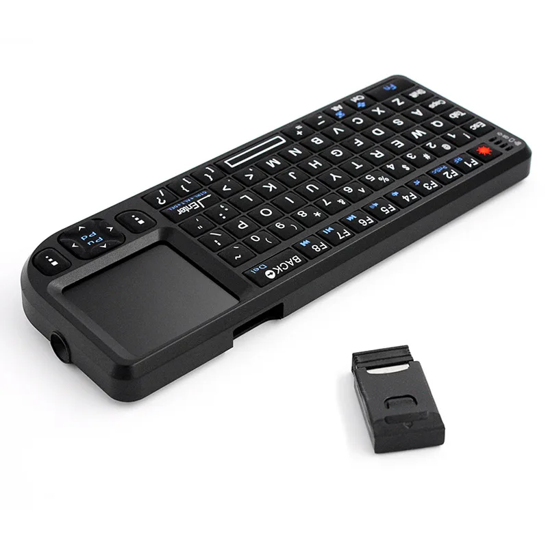 

Mini Wireless Bluetooth Keyboard Touchpad with Laser Pointer 2.4G USB Charger for Smartphone and Tablet