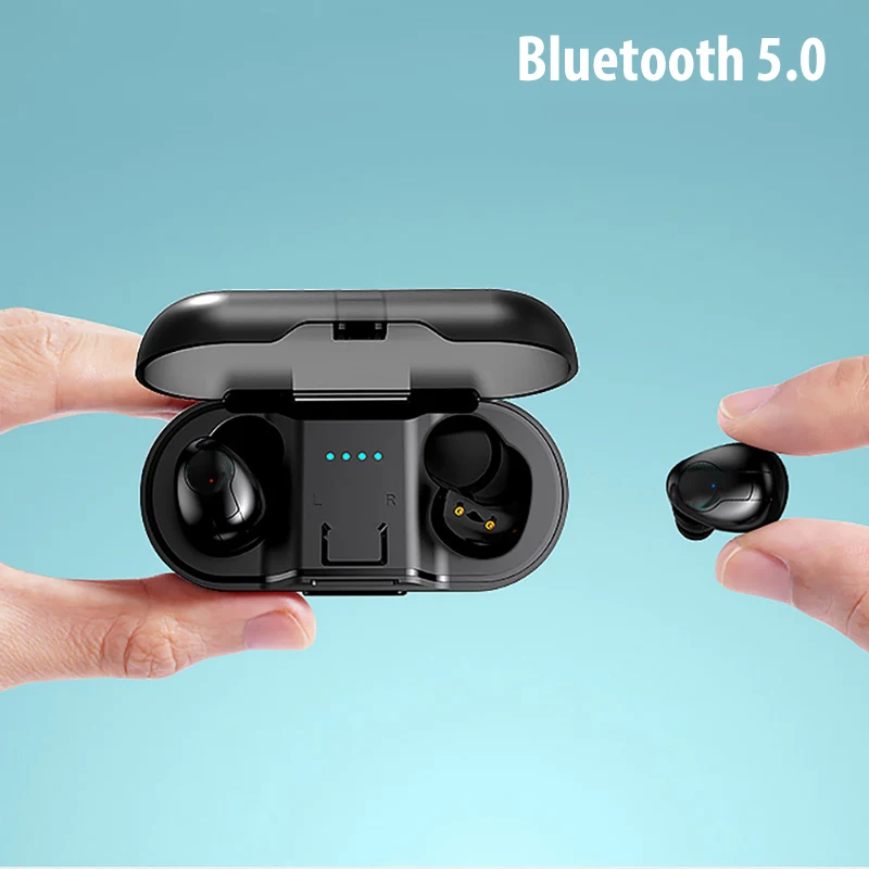 Bluetooth наушники DFOI AirBuds 5 0 настоящие беспроводные спортивные стереонаушники
