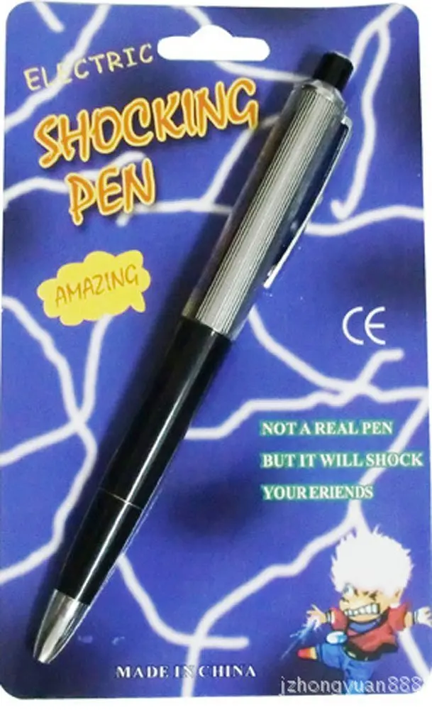 3PCS Electric Stun Pen electric shock joke toy