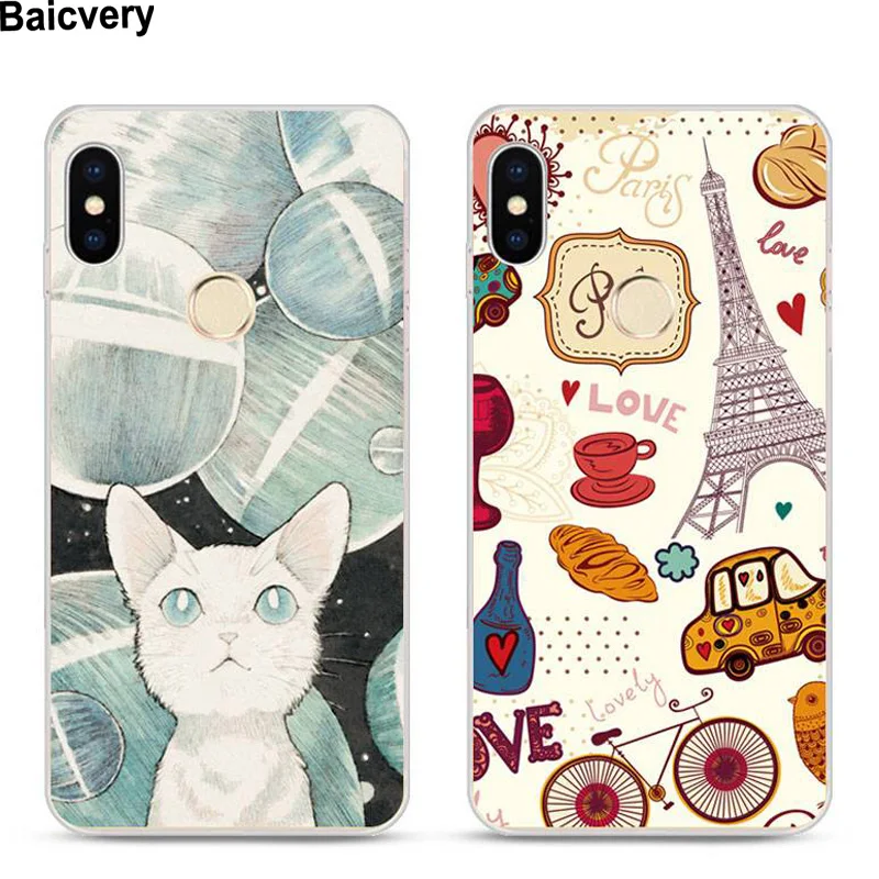 Cartoon Soft Case Silicon for Xiaomi Mi 8 Fashion Plating Back Cover For SE Mi8 Mi8SE |