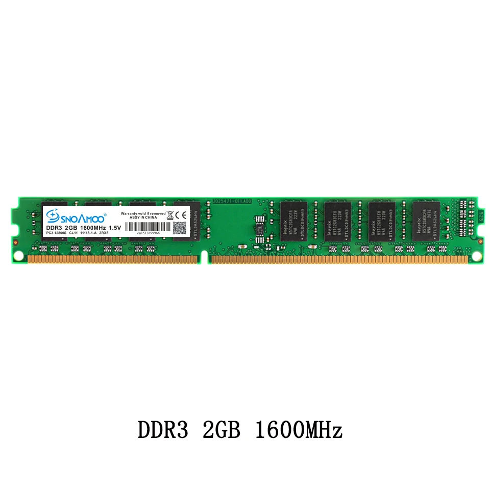 SNOAMOO Настольный ПК Память DDR3 ОЗУ 4 Гб 1333 МГц PC3-10600S 240pin 2 Гб 1600 МГц DIMM для компьютера Intel ARM пожизненная Гарантия