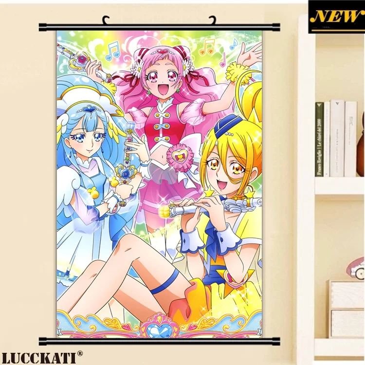 9 calendar garter hugtto!_precure kagayaki_homare nono_hana see_through thighhighs yakushiji_saaya_副本