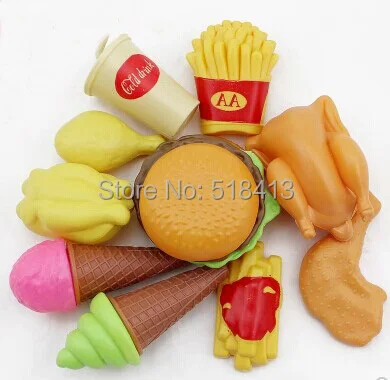 

Unisex Finished Goods Mcdonald's Hamburger Food Wholesale Play Simulation Suits Baby Educational Toys Kindergarten Teaching