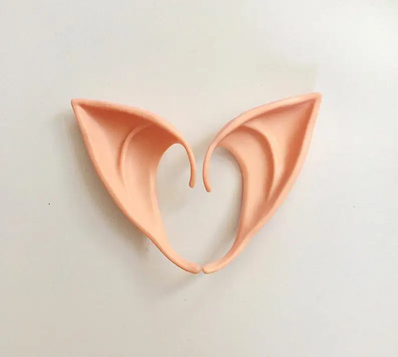 

2Pcs/lot Halloween Elf Ears Cosplay Costume Artificial Elf Ears For Kids Happy Halloween Party DIY Decoration Props Elf Ear