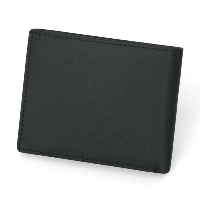 Модная мужская RFID Блокировка кожаный двойной чехол для ID карты держатель Мини Кошелек бумажник короткие деньги монета кошелек сумка Новинка