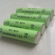 DING LI SHI JIA 12 шт AA 3800mAh 1,2 V перезаряжаемая батарея Ni-MH 1,2 V батареи аккумуляторная батарея 2A