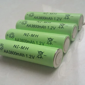 

DING LI SHI JIA 12pcs AA 3800mAh 1.2 V Rechargeable Battery NI-MH 1.2V batteries Rechargeable 2A Battery