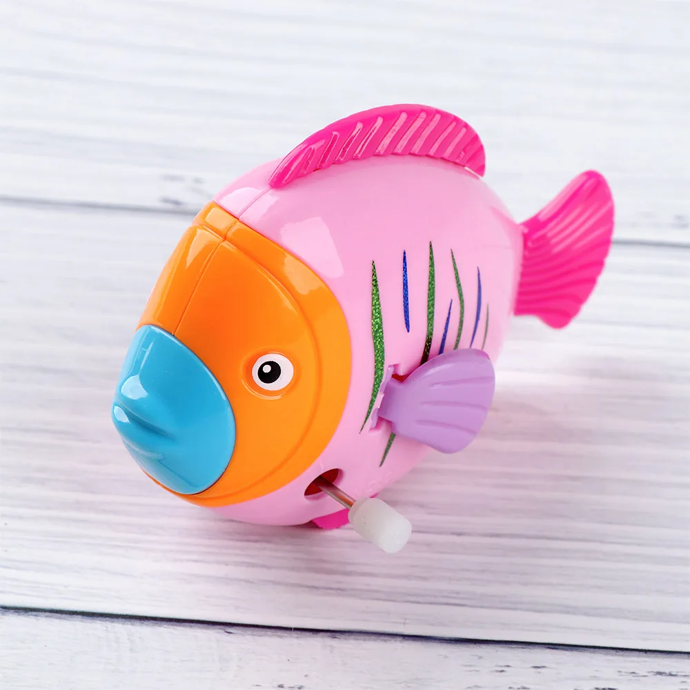 1pc Colorful Fish Shape Clockwork Toy Move The Tail Classic Toy Hobbies Cartoon Fish Wind Up Toy for Children Color Random 1pc Colorful Fish Shape Clockwork Toy Move The Tail Classic Toy Hobbies Cartoon Fish Wind Up Toy for Children Color Random