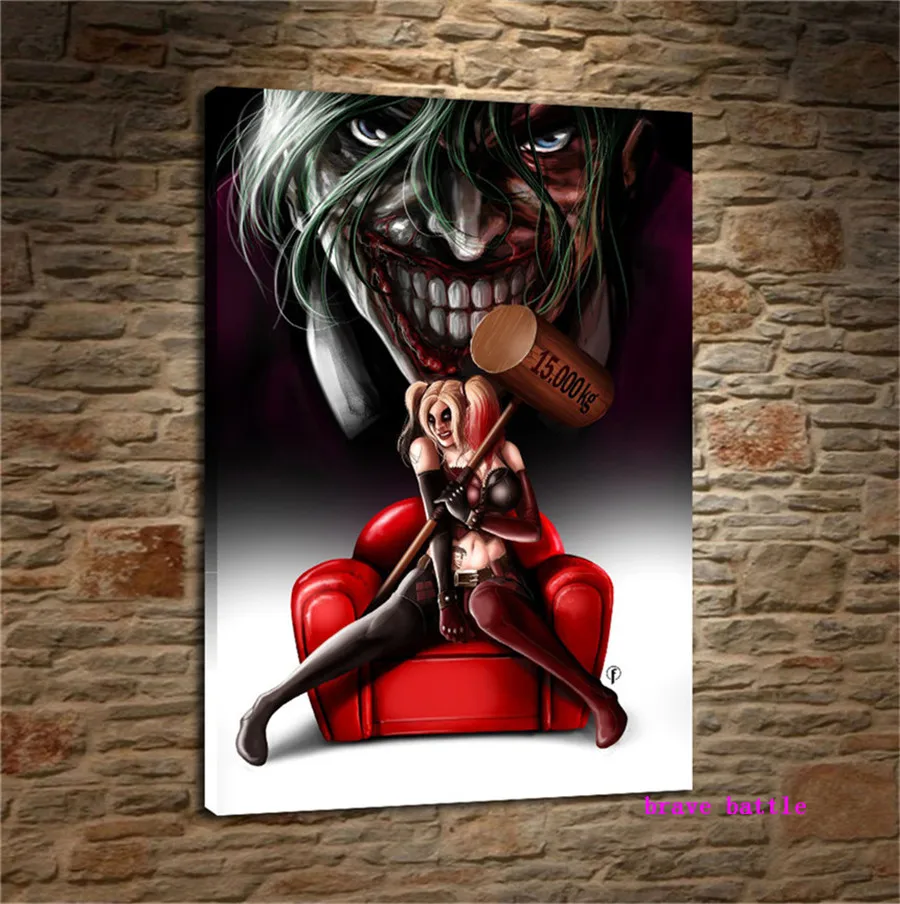 Harley Quinn Et Joker холст картина печать гостиная домашний декор Современное украшение