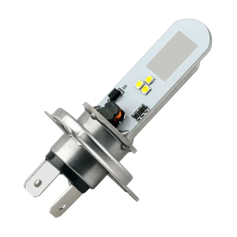 CJXMX 1X H4 светодиодные лампы для фар мотоцикла 6SMD 1400LM мото лампа скутера фары DRL