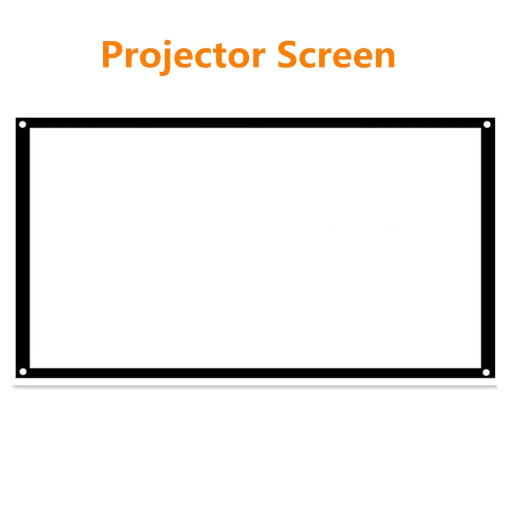 

100" Portable Projector Screen 16:9 4:3 HD Projection Screen For DLP,CRT,LCD,UHD,HD,3D For Home Family Cinema/Education Use