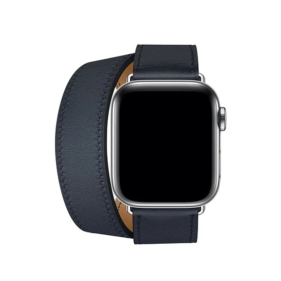 

Double Tour Strap for Apple Watch Band 38mm 42mm 40mm 44mm Genuine Leather Loop for iwatch Series 1 2 3 4
