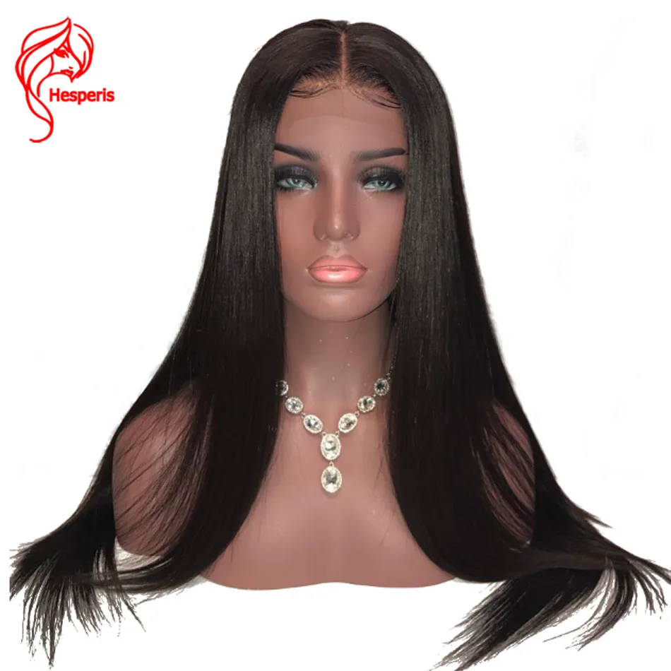Hesperis человеческие волосы на кружеве, парики с волосами младенца, индийские волосы remy, шелковые прямые 13x6, парики на кружеве для женщин, предварительно сорванные