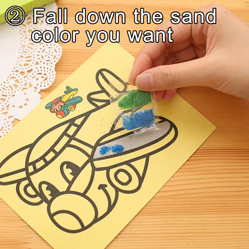 9 Color Sand For Sand Painting Art Creative Drawing Girls Education Children Toys Sand For Painting