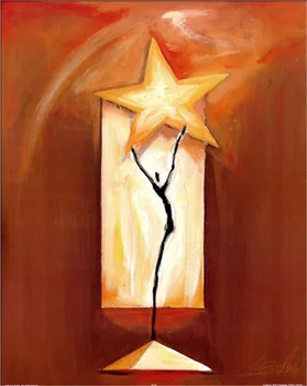 

Nude abstract art Star Dance by Alfred Gockel oil painting canvas High quality Hand painted Home Decor Gift