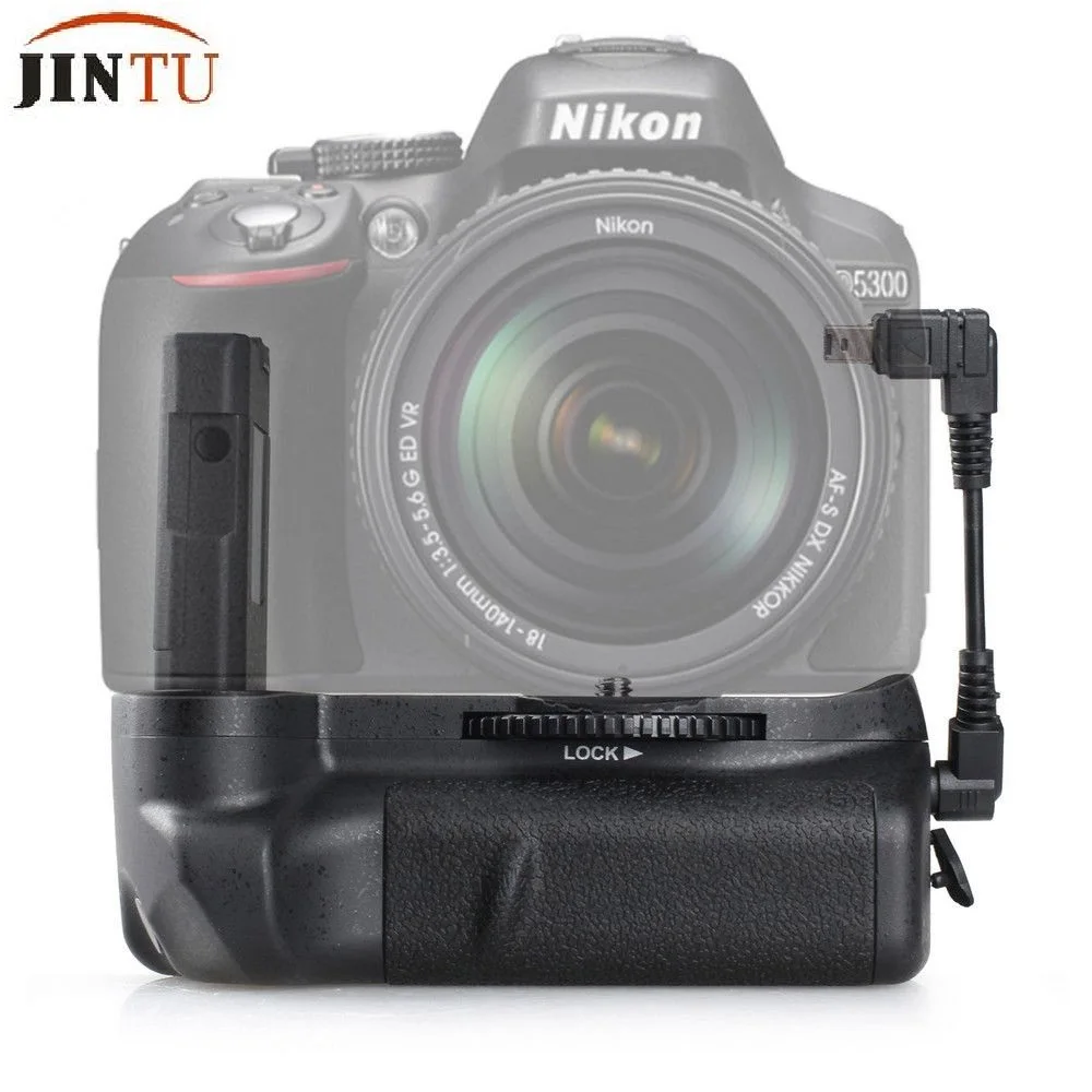 Jintu Nova Potência Bateria Aperto Pacote Titular para Nikon D5100 D5200 D5300 Dslr Câmera Trabalho com En-el14 Bateria - Image 2