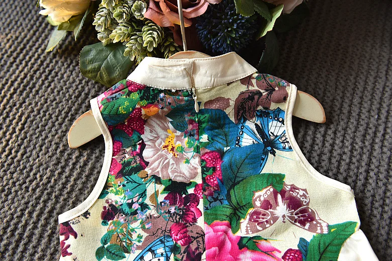 Летнее платье AiLe Rabbit новое национальное Qipao для девочек J6128 B 2018|Комплекты одежды| |