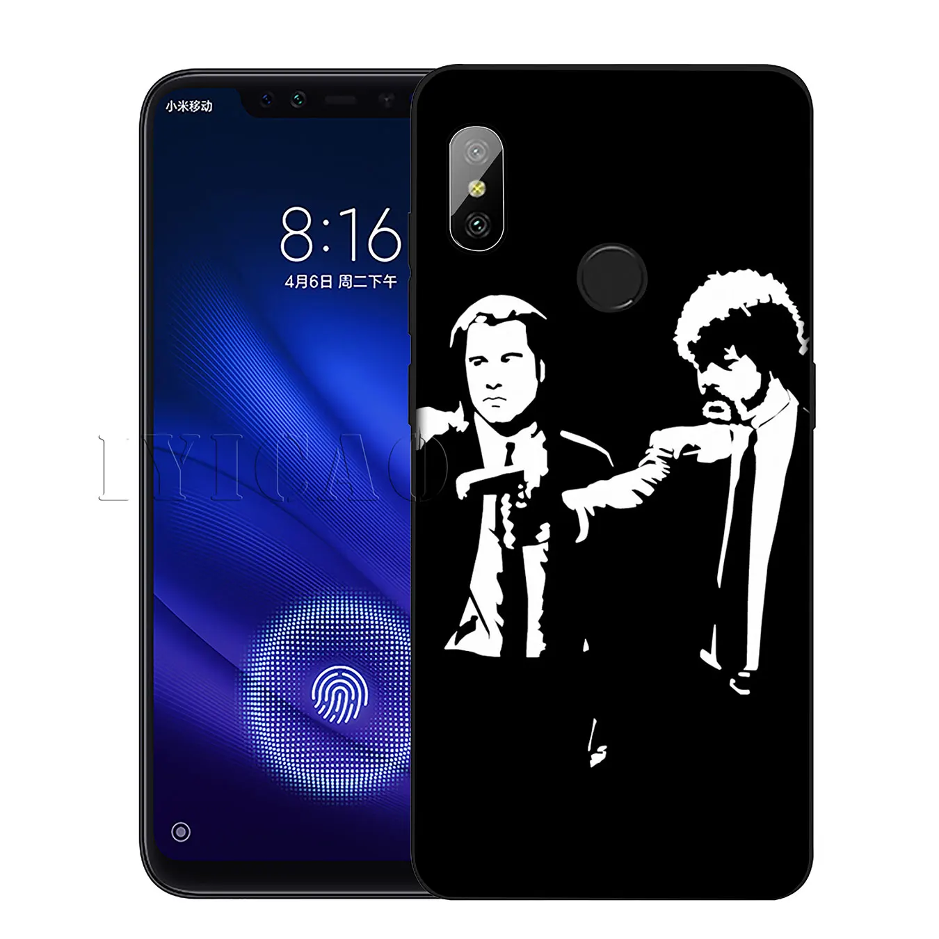 IYICAO Мягкий силиконовый чехол для Xiaomi Redmi 6A 5A Note 8 7 4 4X 5 Plus 6 Pro черный из ТПУ|Бамперы| |