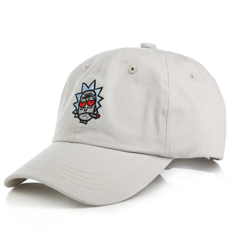 Бейсбольная кепка Rick and Morty, хаки, шапка для папы, безумный Рик, американский аниме, хлопковая вышивка, бейсболка для любителей аниме, кепка для мужчин и женщин