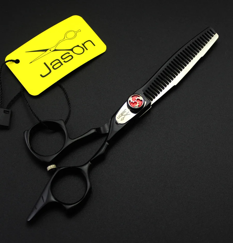 Парикмахерские ножницы Jason 440C брендовые высококачественные черные для стрижки