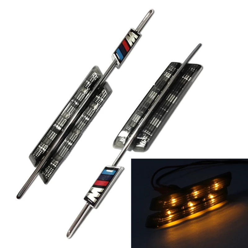 

Silver SMOKED/AMBER LED SIDE Marker LAMPS FOR BMW E81 E88 E90 E92 E60