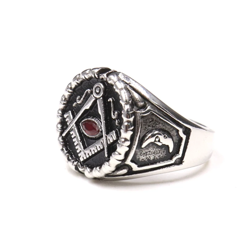 red eyes masonic rings master sun moon rings (1)