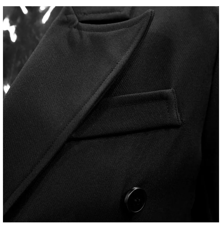 2019 дизайнерский Женский блейзер, пиджак, женский двубортный черный тонкий офисный женский черный Блейзер, верхняя одежда