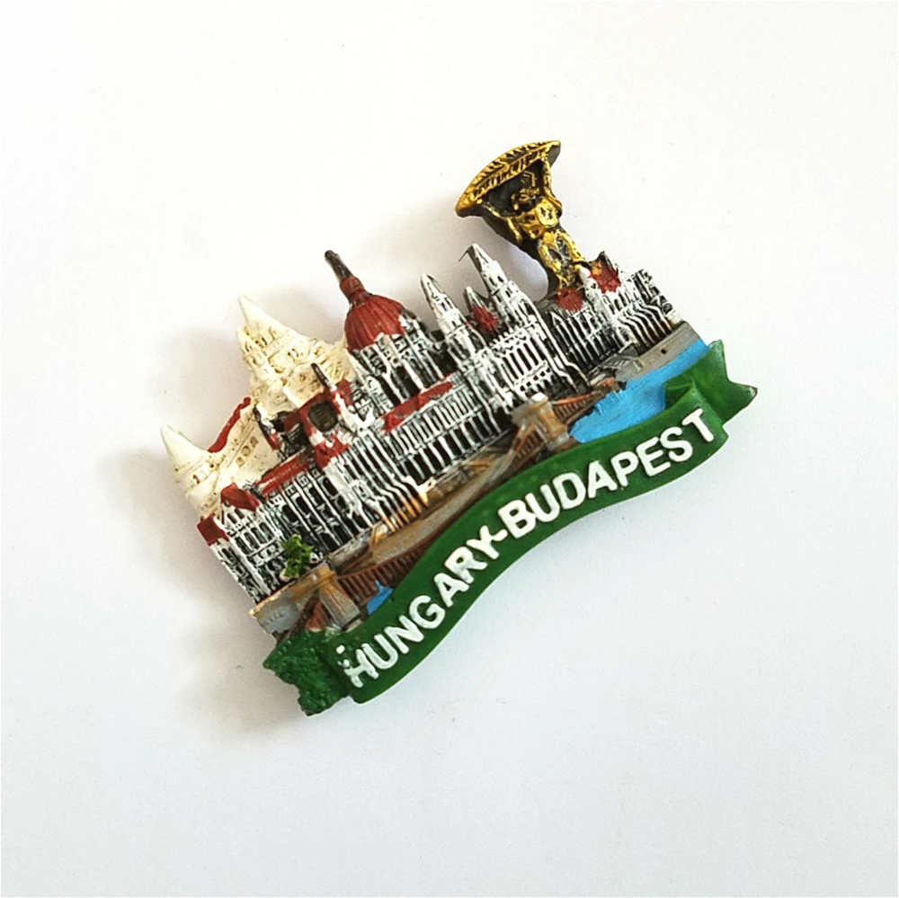1PC Resin Hungary Budapest Parliament Building Fridge Magnet Craft Tourist Souvenir