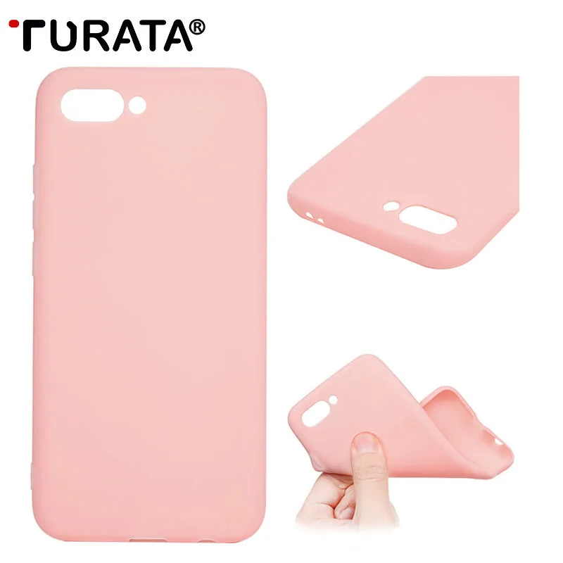 TURATA Phone Case For Huawei Honor 10 360 Matte Soft TPU Candy Color Back Cover Capa Funda |