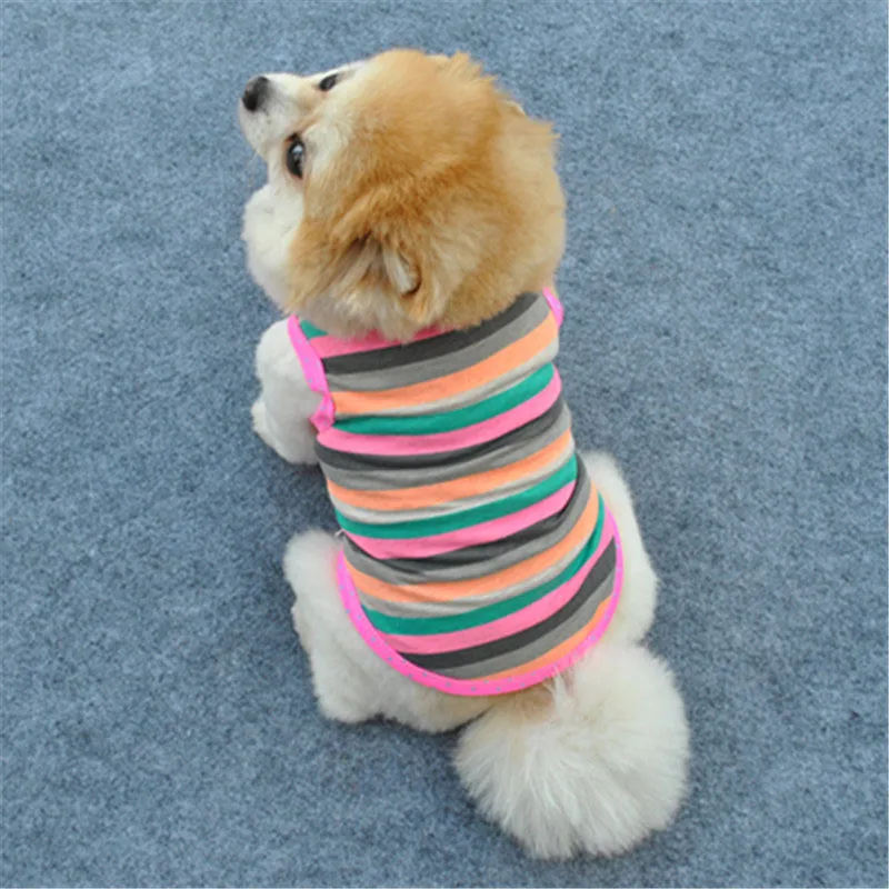 Одежда для собак Футболка жилет маленькая собака кошка одежда для собак хлопковая одежда Одежда для собак Футболка Джерси домашнее животное щенок лето