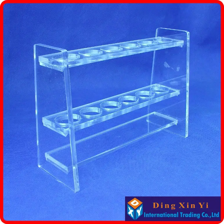 Lab 25mlx6 Organic glass colorimetric tube rack,Colorimetric Organic Glass Nessler Tube Rack,high quality