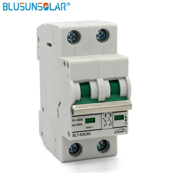 

10pcs 6KA DC440V/ DC550V 2P In 40A / Icu MCB Solar energy photovoltaic (pv) solar DC Circuit Breaker