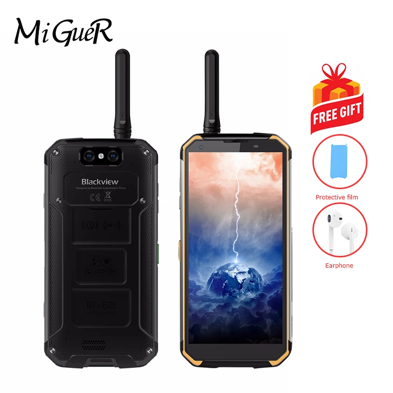 

Blackview BV9500 Pro 5.7"18:9 IP68 Waterproof Mobile Phone Android 8.1 Octa Core 6GB+128GB 10000mAh Walkie Talkie Smart Phone