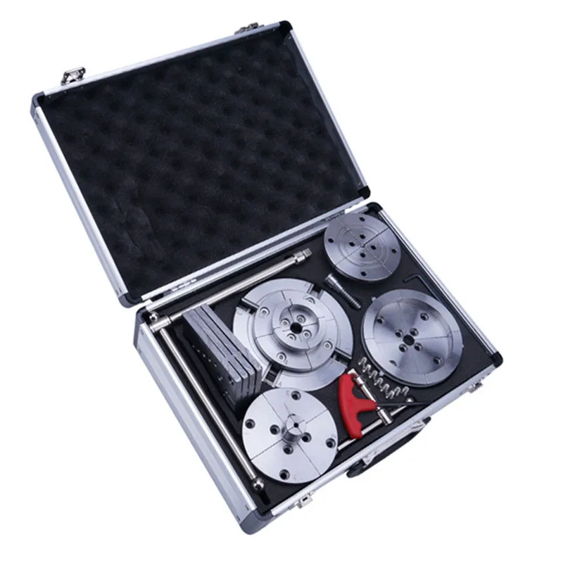 

5.5 inch Woodworking chuck set High Quality 4 jaw self centering Scroll chuck woodworking lathe chucks umbrella gear