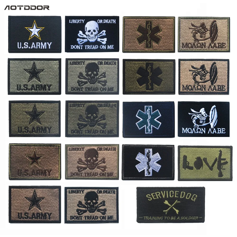 

Stripes U.S.ARMY Liberty Or Death Medical Technician PARAMEDIC EMT Embroidered Patches Military Tactical Armband Badge