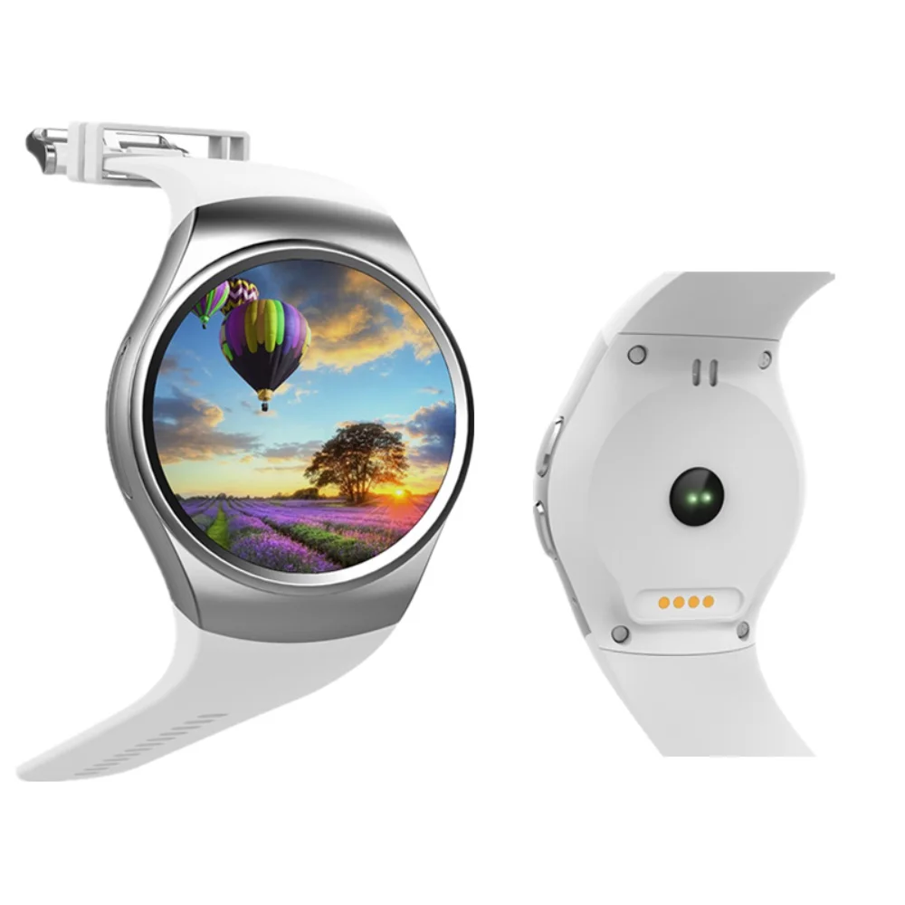Heart Rate Monitor Round KW18 Smart Watch GSM SIM TF font b Smartwatch b font Wristwatch