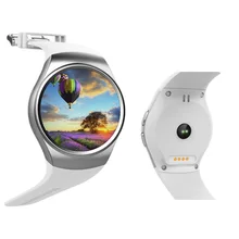 Heart Rate Monitor Round KW18 Smart Watch GSM SIM TF Smartwatch Wristwatch Clock For iOS Android Samsung Huawei HTC Men Women