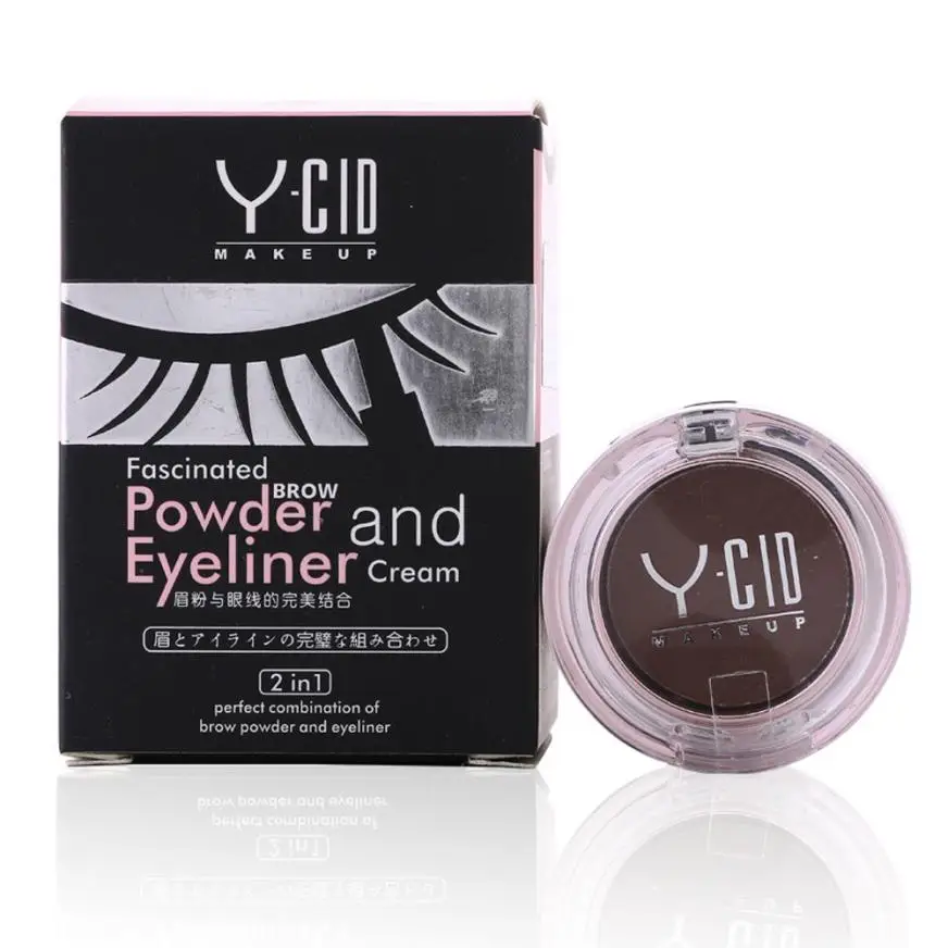 Waterproof Eyebrow Powder Eyeliner Gel Set With Definer Brush Y0427in Eyeliner from Beauty